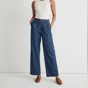 Madewell The Harlow Wide-Leg Jean in Fairson Wash
